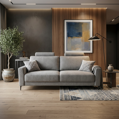 Прямой диван «Нортон» серый