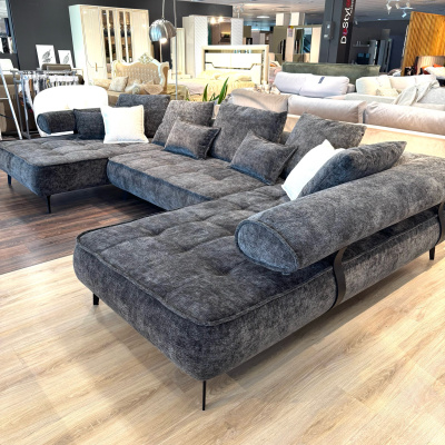 Модульный диван Тоскана серыая