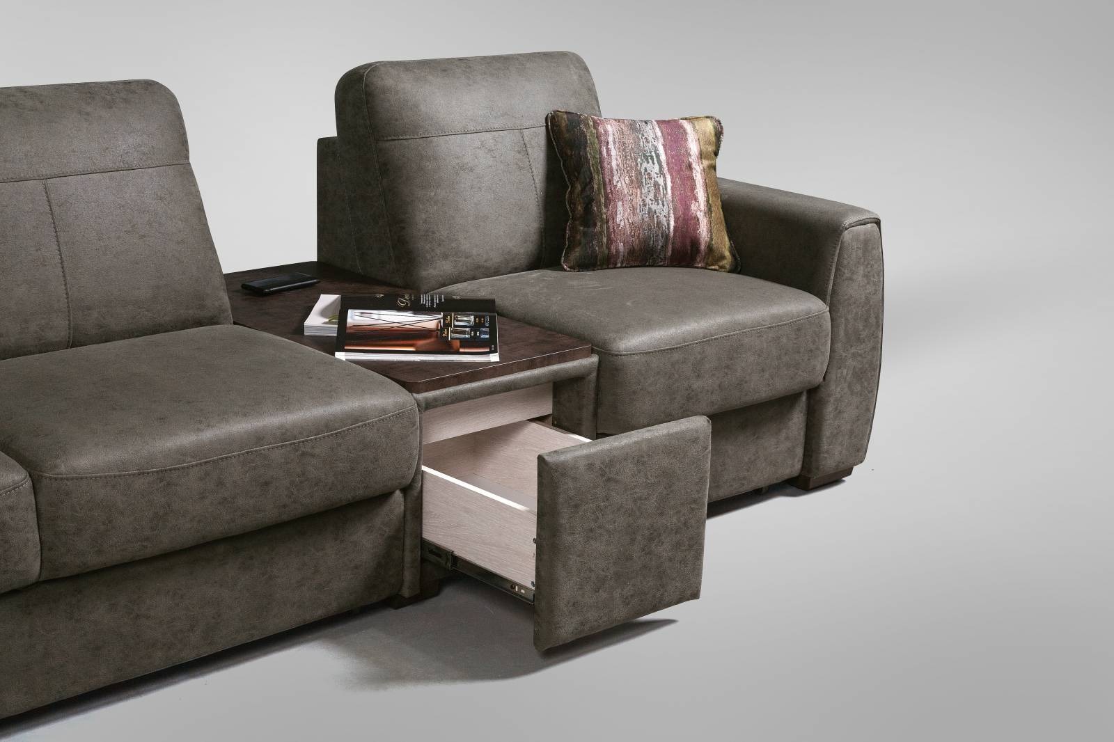 Угловой диван «Бест» модульный с оттоманкой – изображение 4