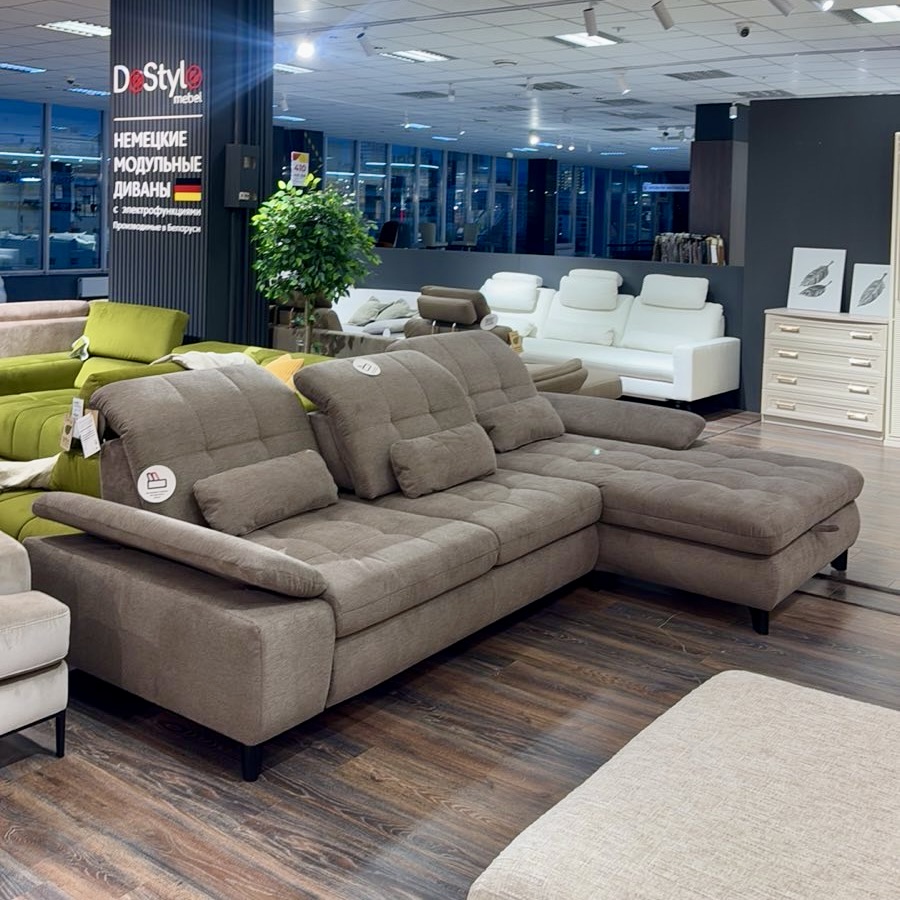 Угловой диван  Эйдж  серый беж – изображение 2