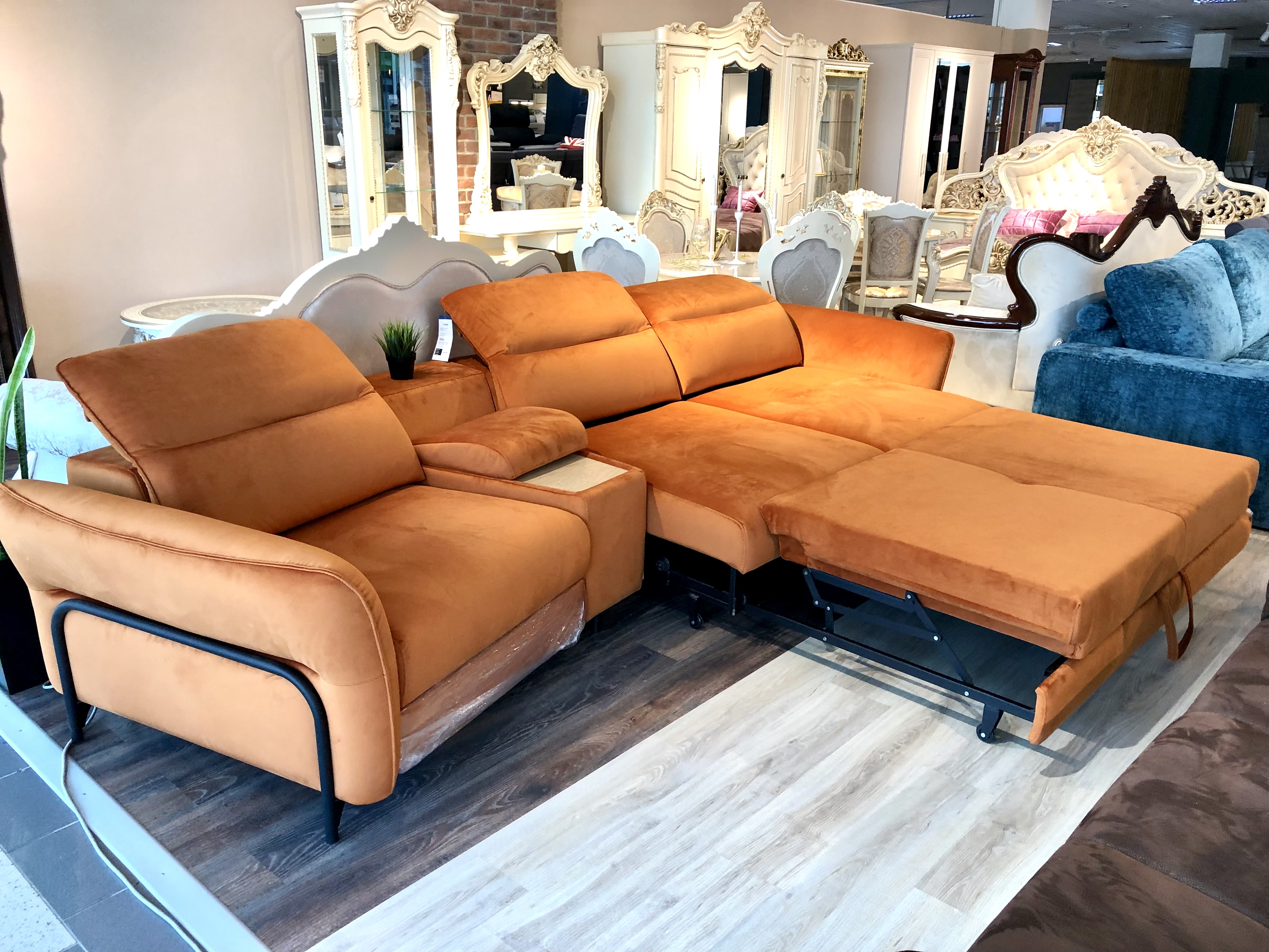 Прямой  диван "Глория" Оранж  – изображение 5