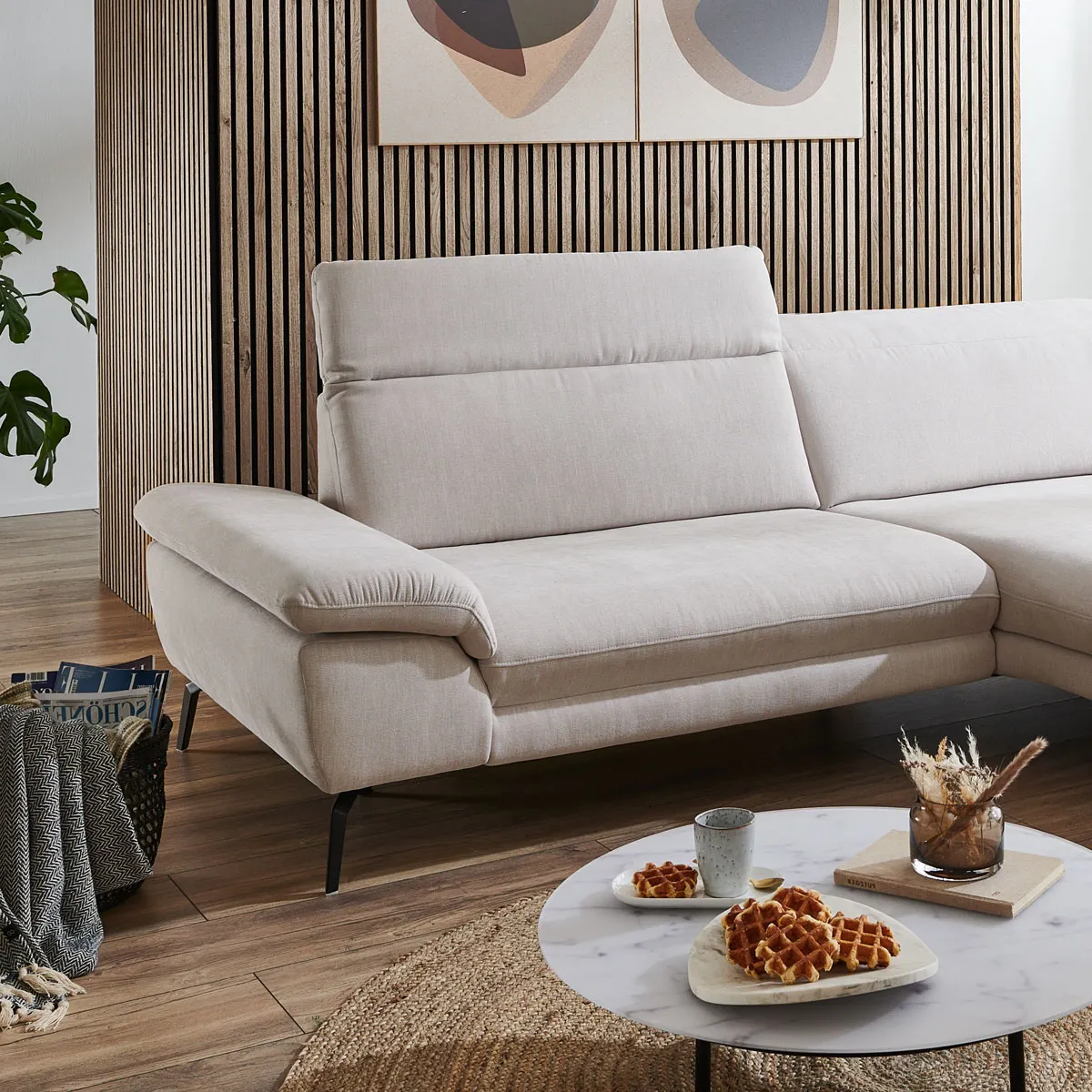 Угловой мягкий  гарнитур  Эмили белый – изображение 3