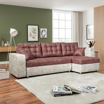 Угловой диван «Олимп Люкс 2» беж