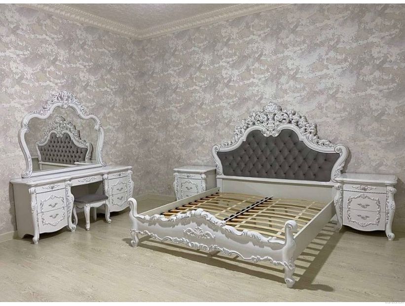 Спальня «Венеция» Style 1,8 белая серебро – изображение 6