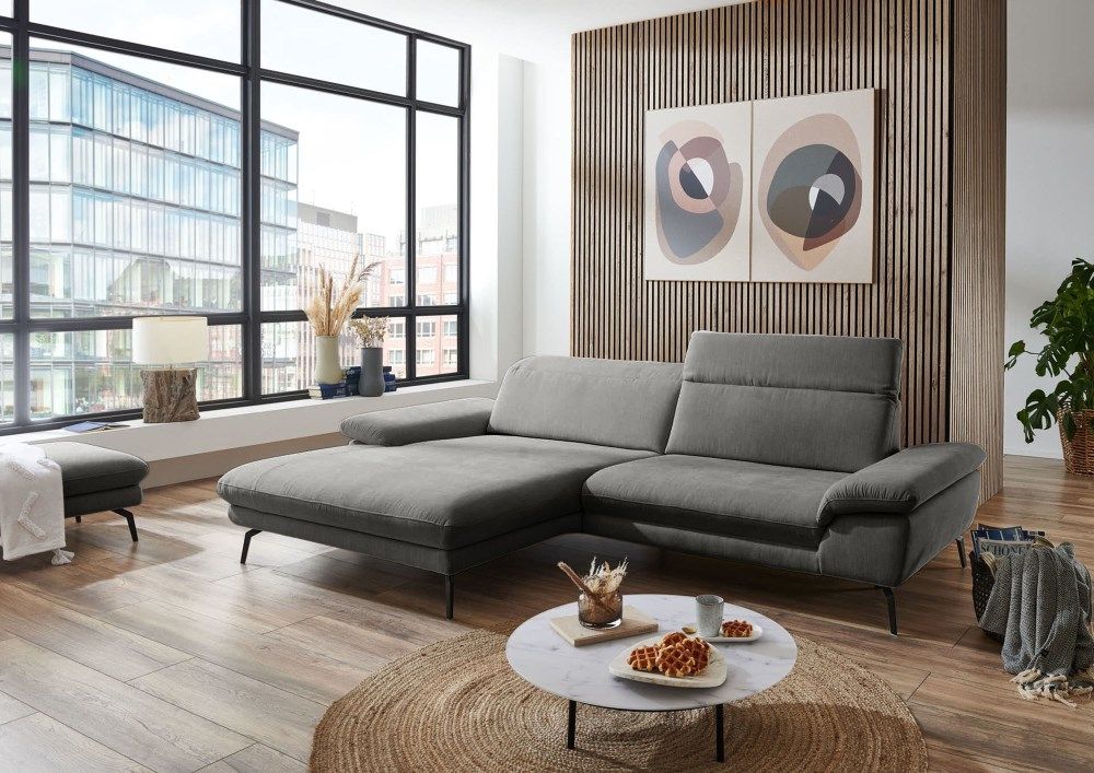 Угловой мягкий  гарнитур  Эмили серый – изображение 7