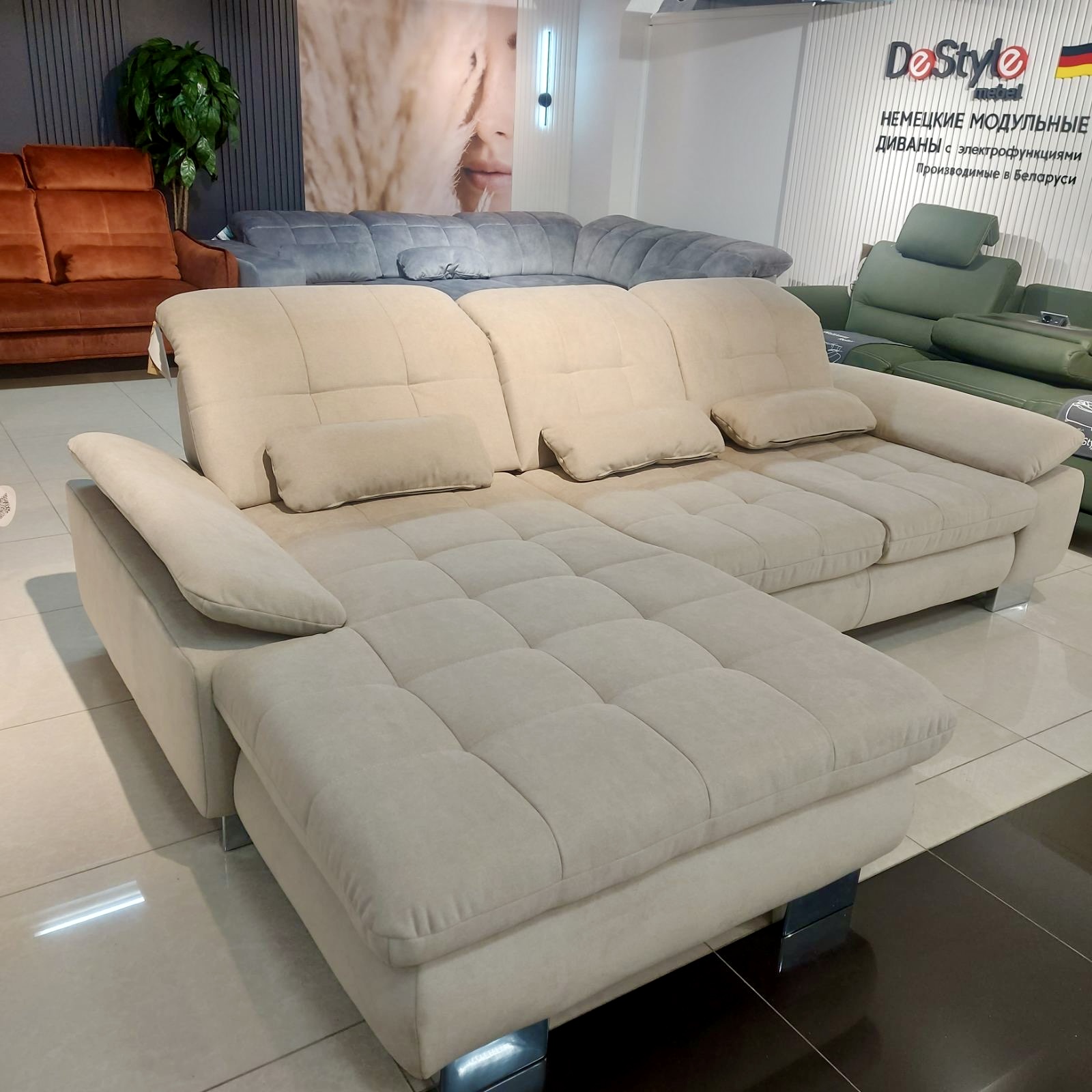 Угловой диван  Эйдж  беж – изображение 3