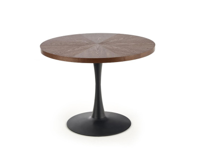Стол обеденный HALMAR CARMELO орех/черный 100