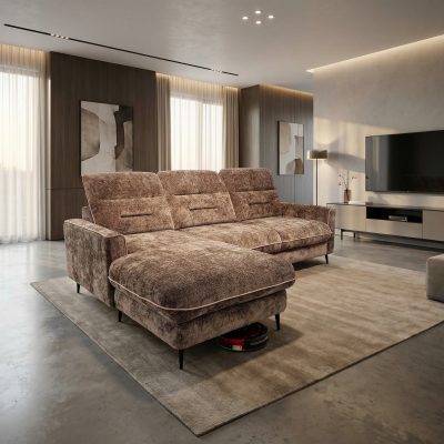 Угловой диван «Ретро» какао