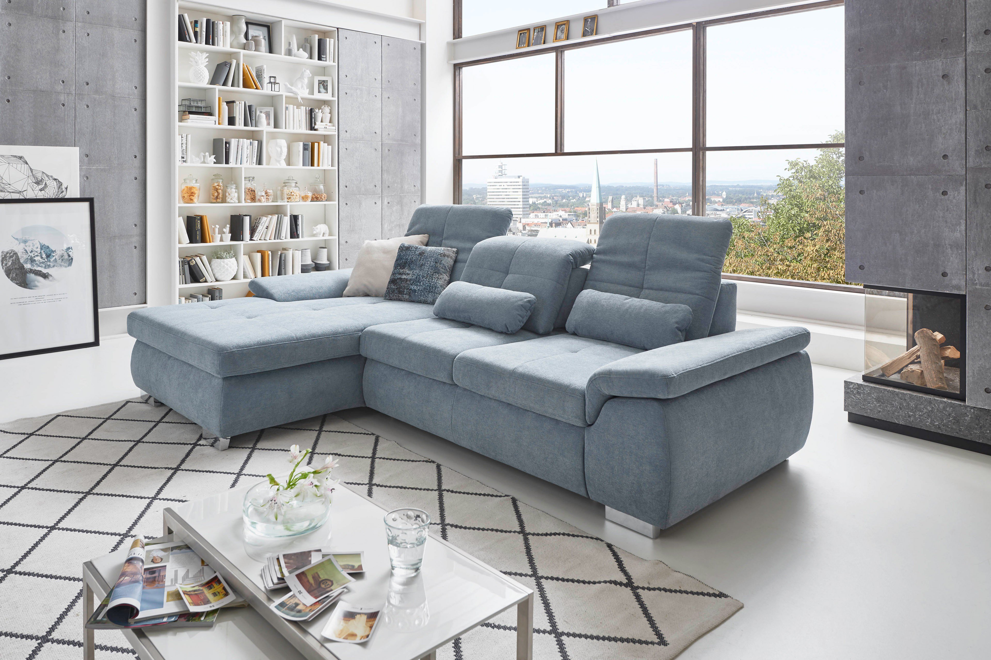 Угловой диван  Антарис  голубой – изображение 6