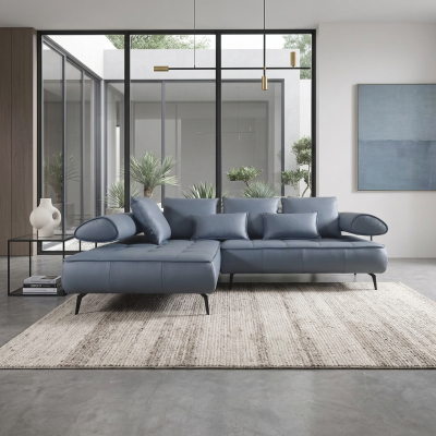 Угловой  диван Тоскана сероголубая