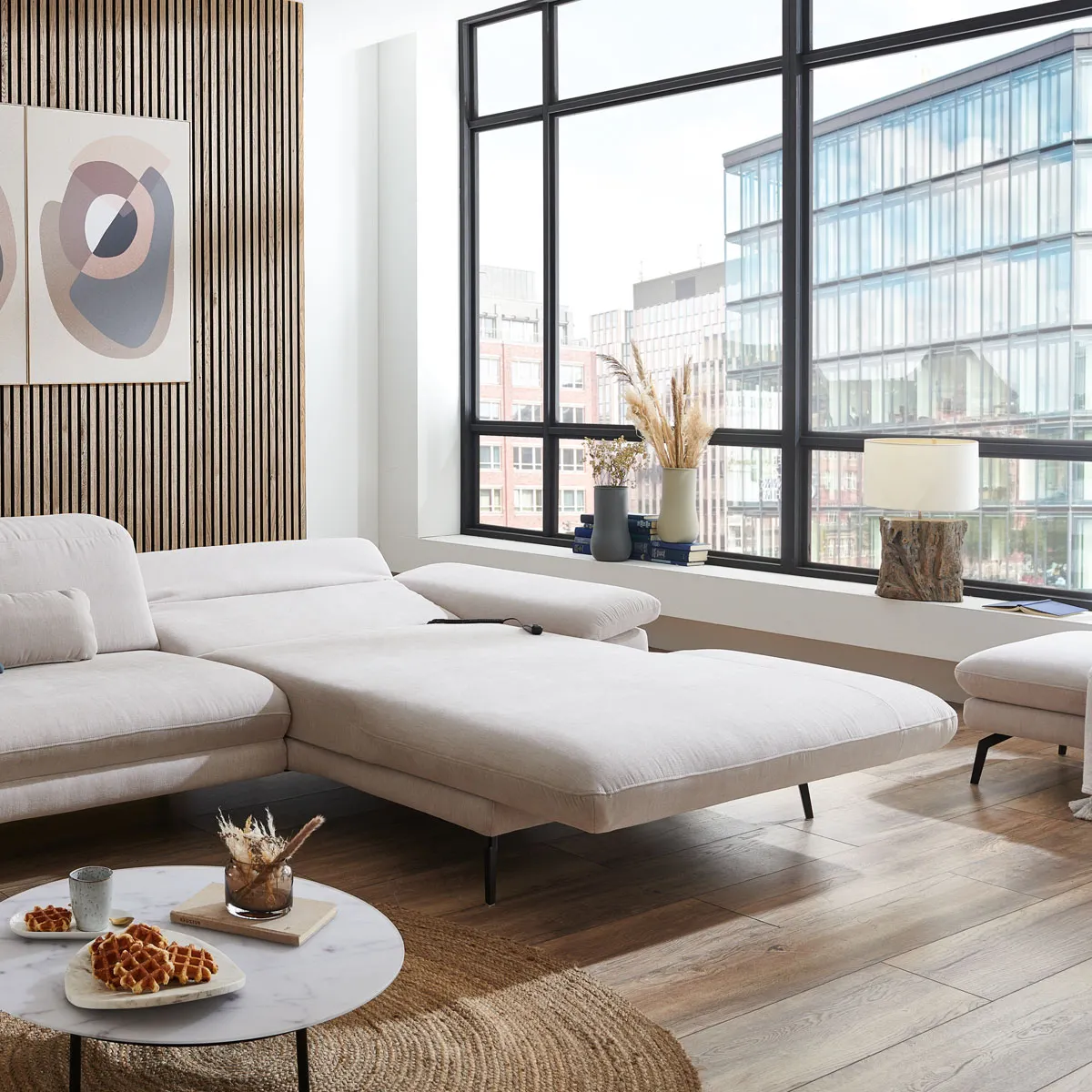 Угловой мягкий  гарнитур  Эмили белый – изображение 4