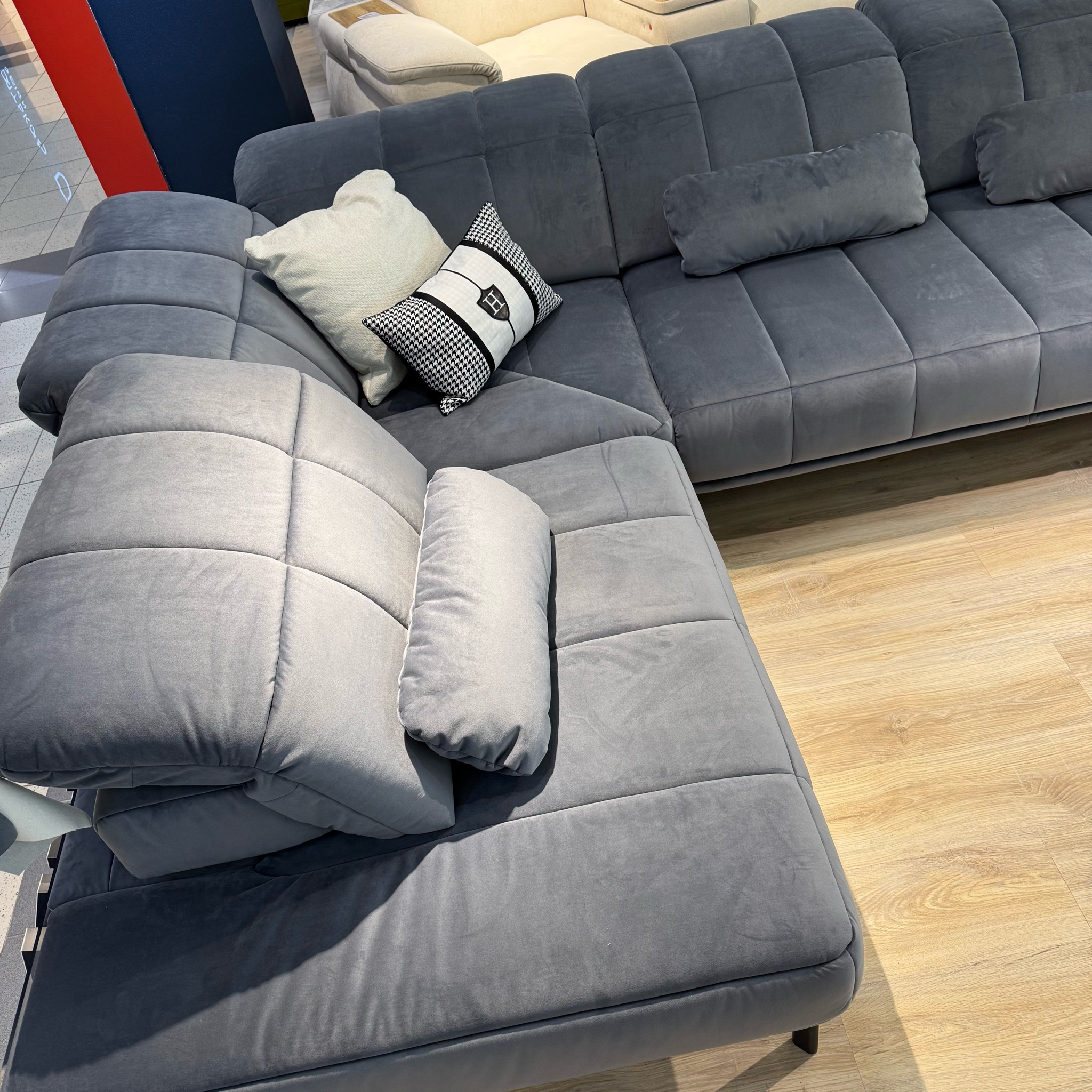 Угловой мягкий  гарнитур  Элиас серый – изображение 4