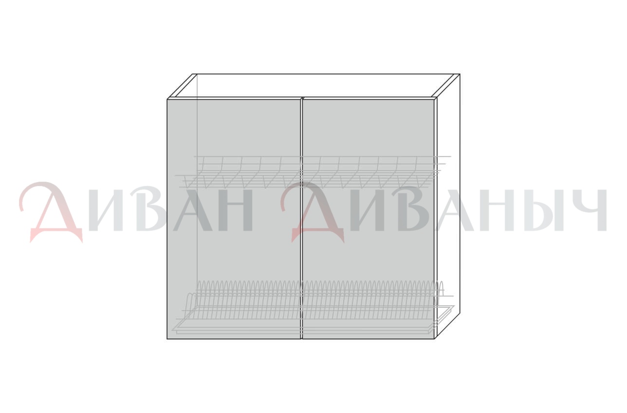 AVENUE, Шкаф настенный для сушки посуды 2D/80-2 – изображение 1