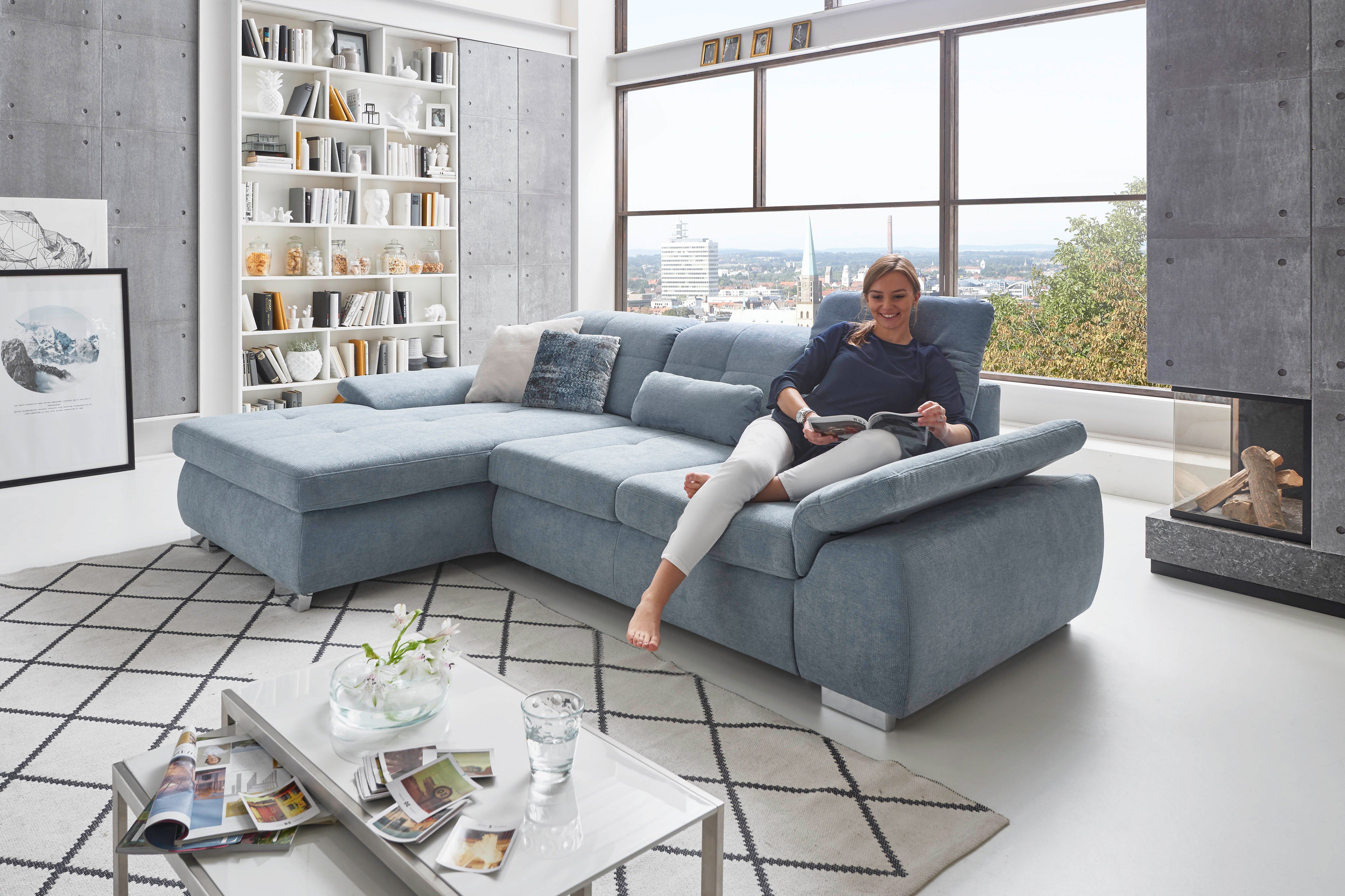 Угловой диван  Антарис  голубой – изображение 8