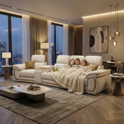 Угловой диван «Айпетри Делюкс» 30 песочный