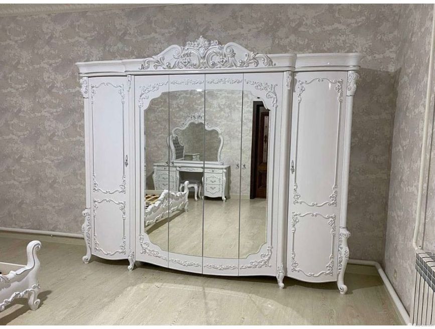 Спальня «Венеция» Style 1,8 белая серебро – изображение 5