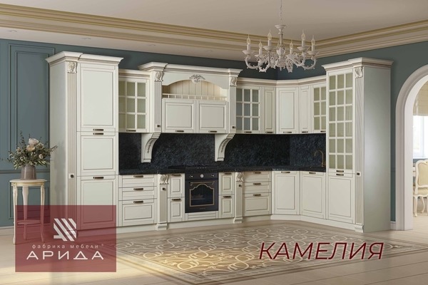 Угловая кухня «Камелия»  3,45*1,5 – изображение 1
