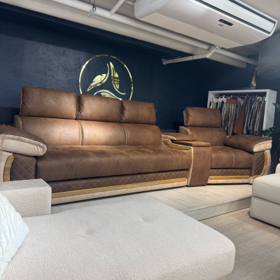 Модульный диван «Айпетри Люкс»  замша