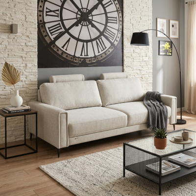 Прямой диван «Нортон» белый