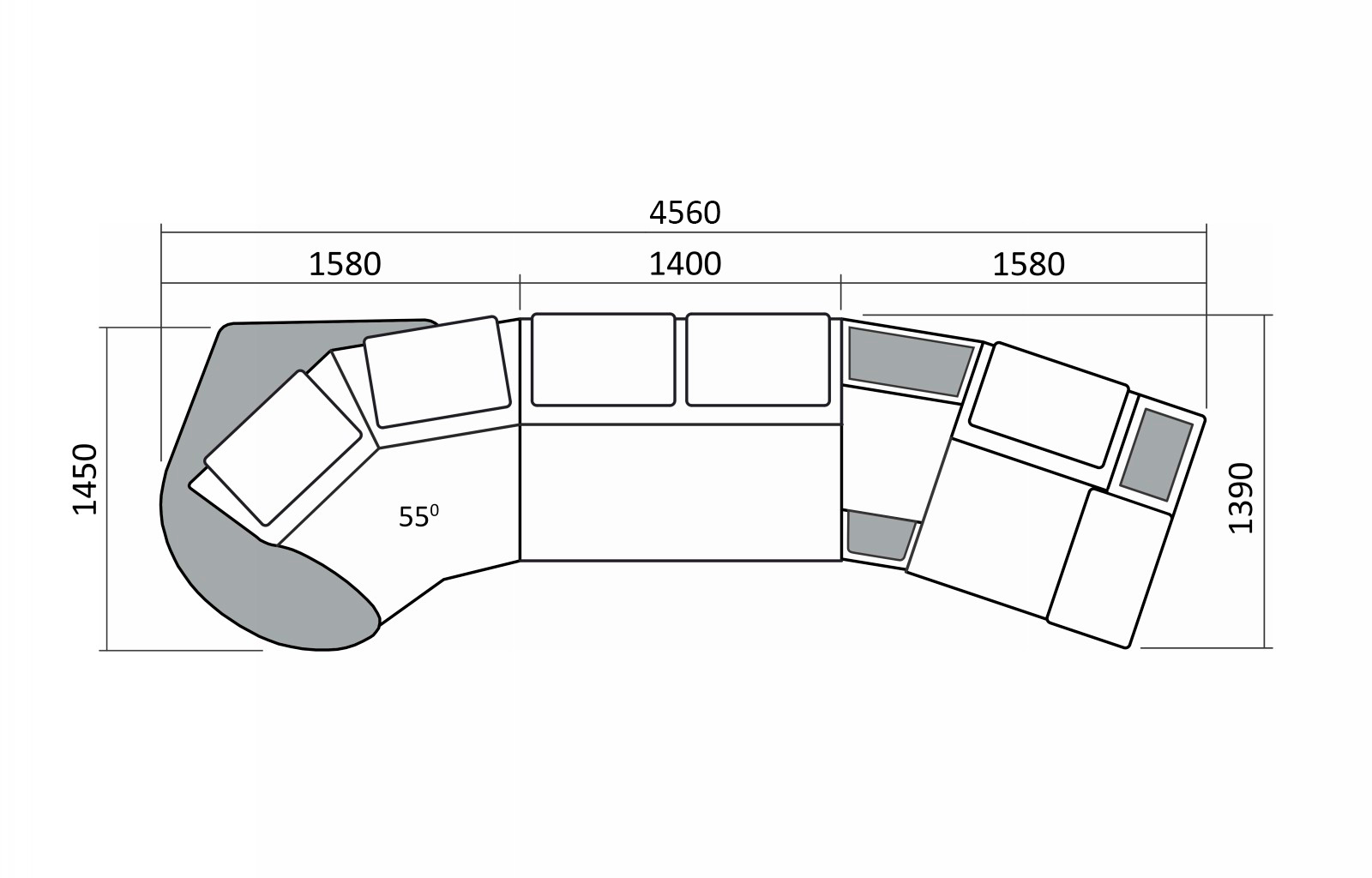 Угловой диван «Айпетри Делюкс» 60 телескоп – изображение 2