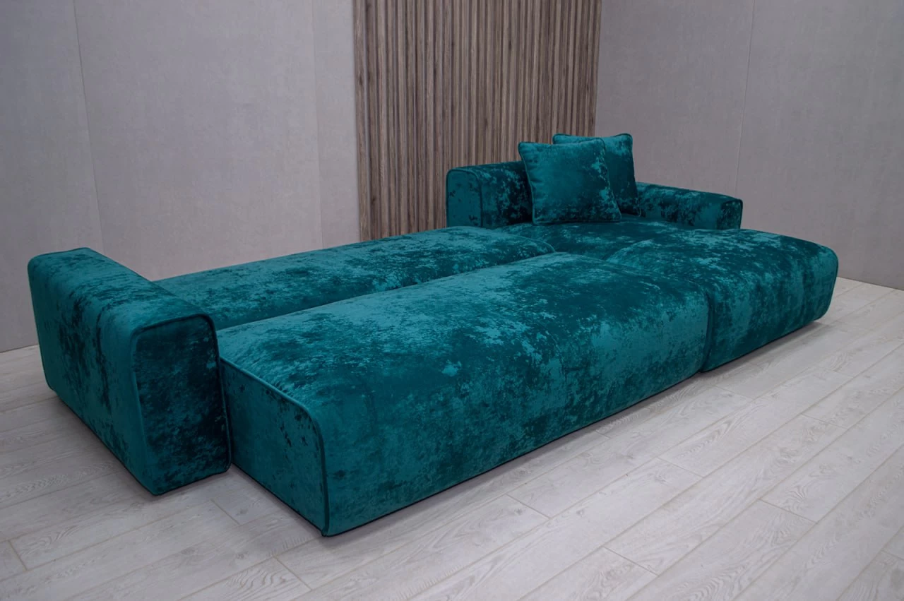 Угловой диван «Колизей Люкс» изумруд – изображение 3