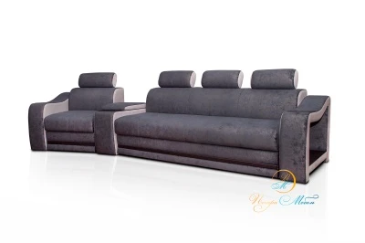 Угловой диван «Марсель Люкс» серокоричневый