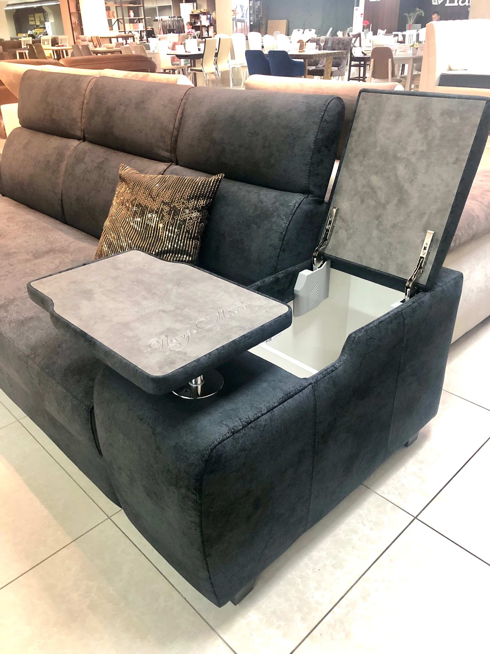 Угловой диван «Браво Комфорт» серый – изображение 4