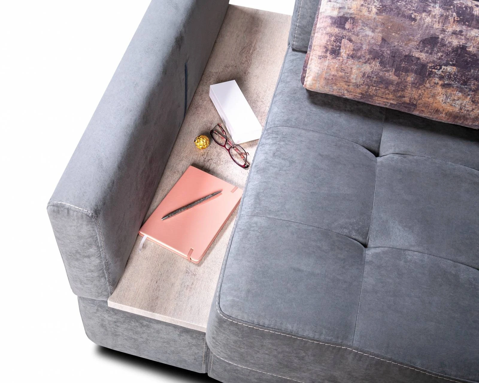 Угловой диван «Гранд» раскладной с тумбой  – изображение 9