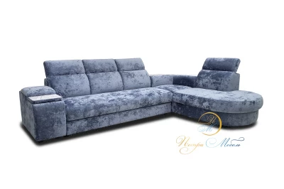 Угловой диван «Браво Комфорт»  голубой