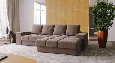 Угловой диван «Болонья» с оттоманкой