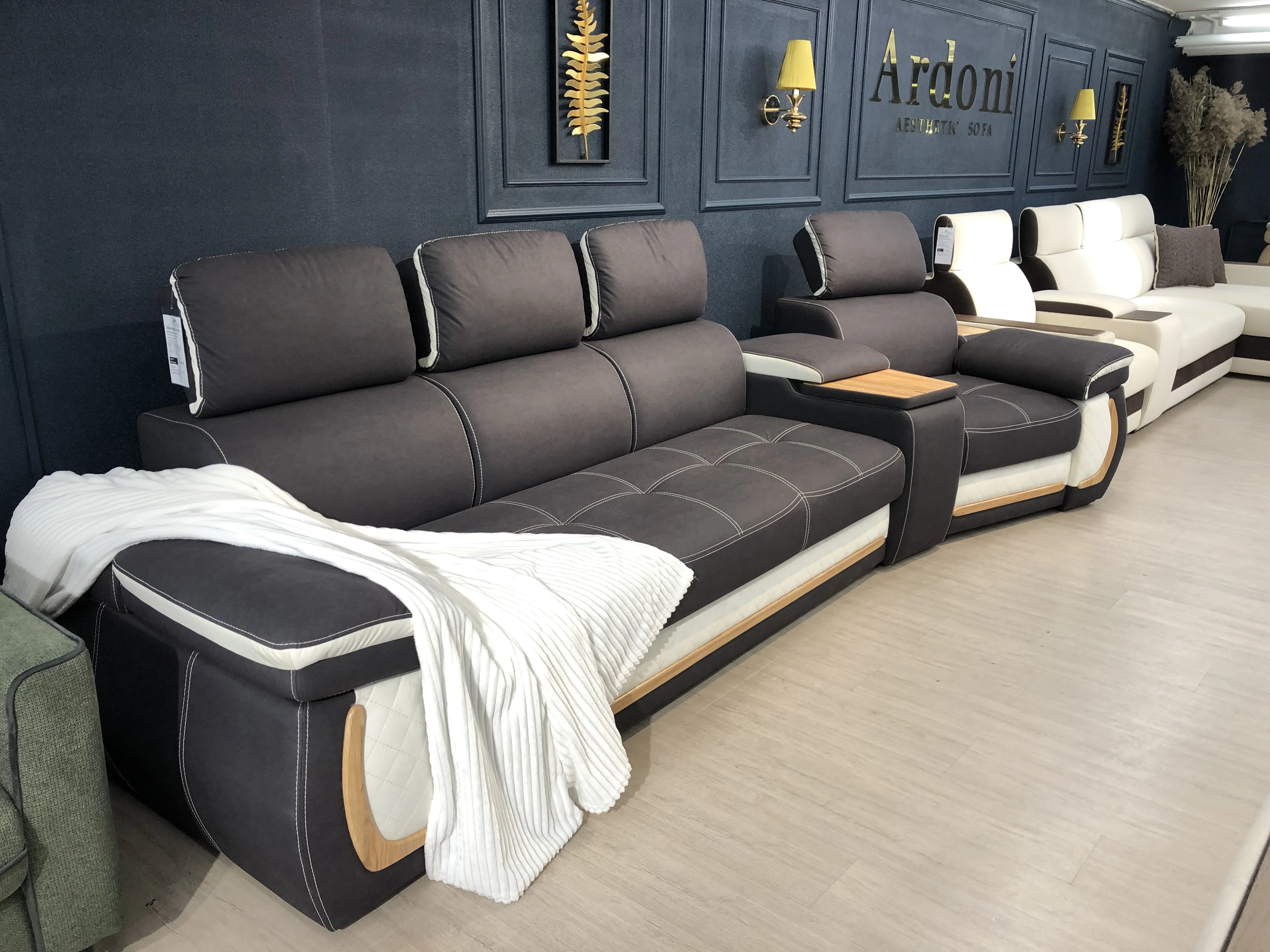 Угловой диван «Айпетри Делюкс» 30 черный – изображение 3