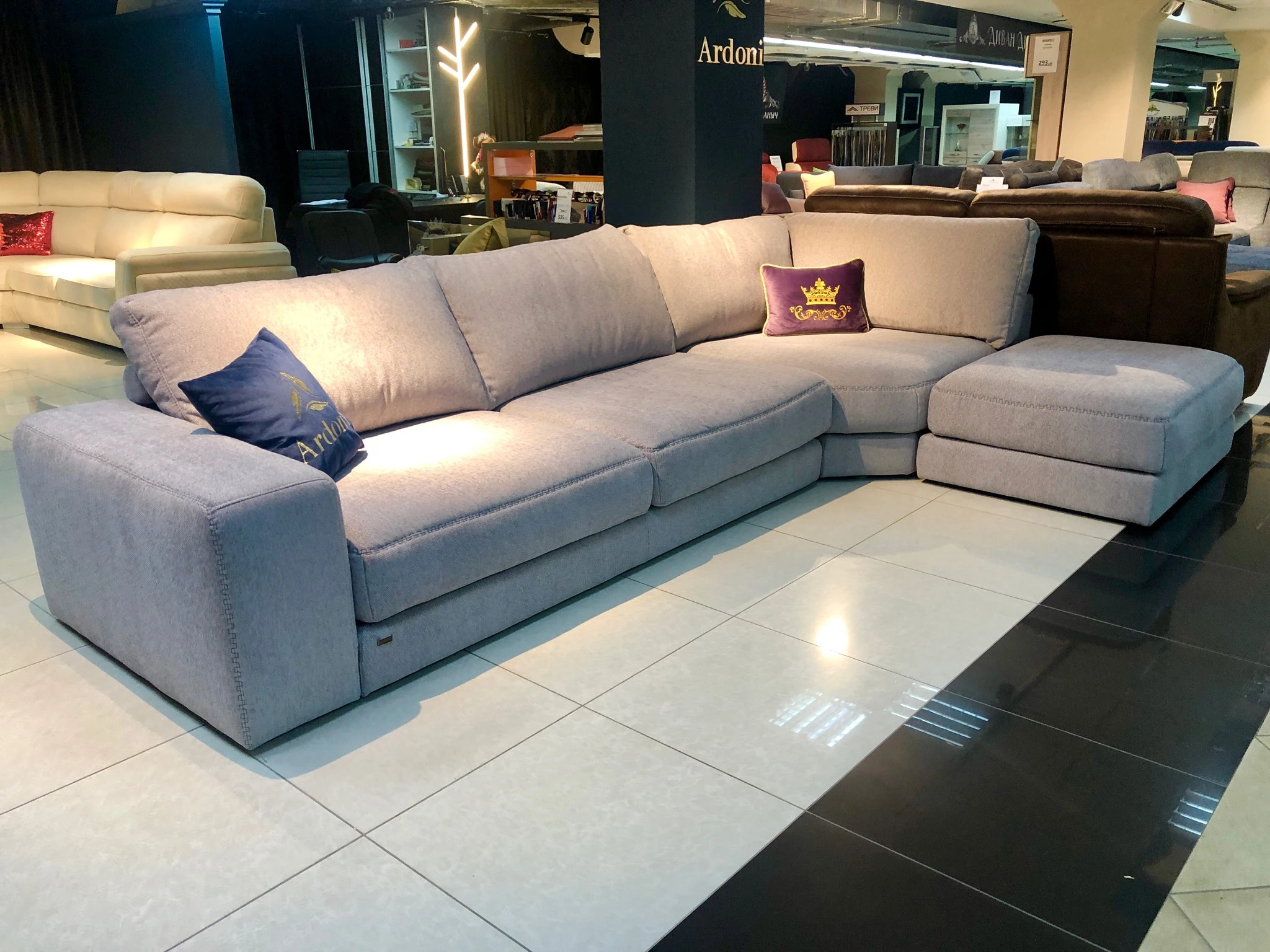 Угловой диван «Парма» серый – изображение 1