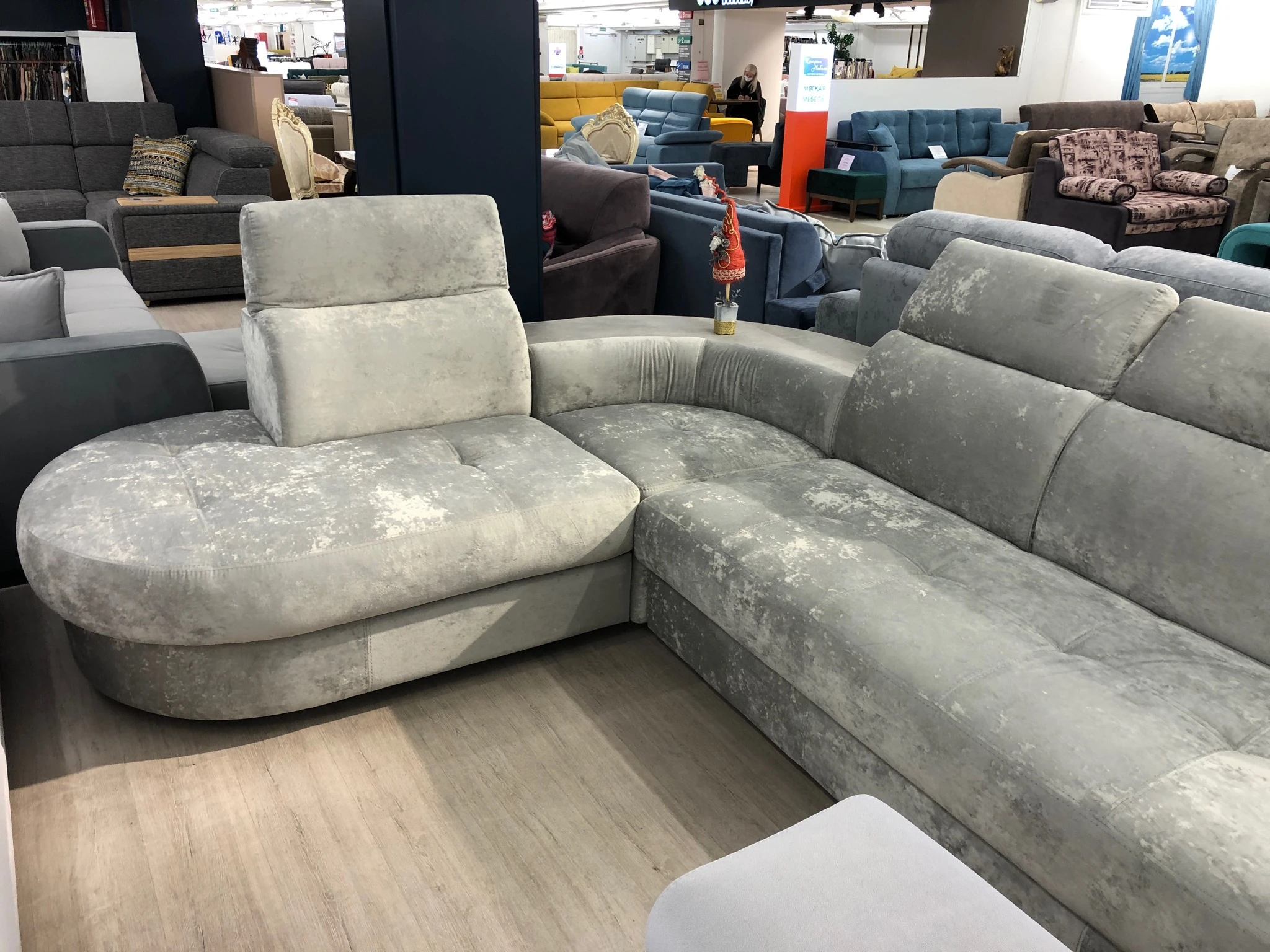 Угловой диван «Браво Комфорт» серый – изображение 2