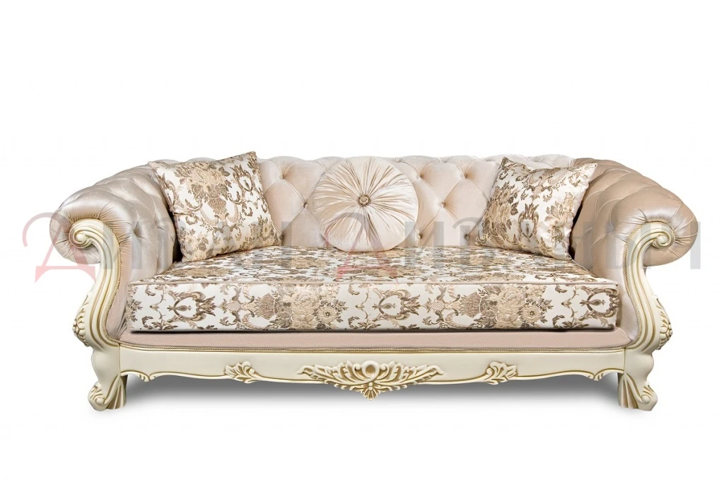Прямой классический диван 3-х местный «Ассоль» – изображение 1