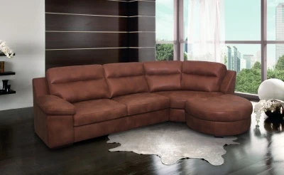 Угловой кожаный диван «Брайтон»