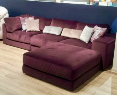 Модульный диван «Парма»  бордовый
